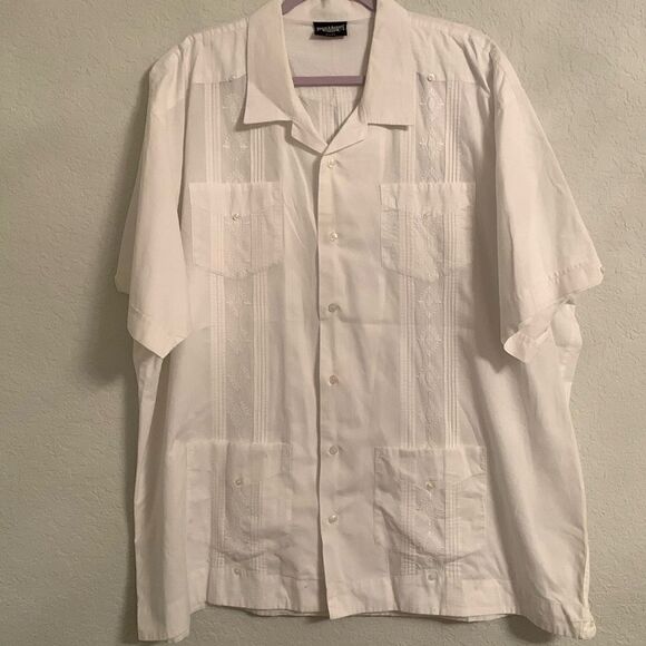 Steve & Barry’s Sportswear Cotton Embroidered Short Sleeve Shirt Size XXXL - Picture 2 of 12